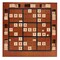 WE Games Wooden Sudoku Board with Storage Slots in Walnut Stain - 11.5 in.